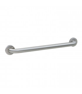 Barre d'appui en inox, droite, Ø : 32 mm, 455 mm de long